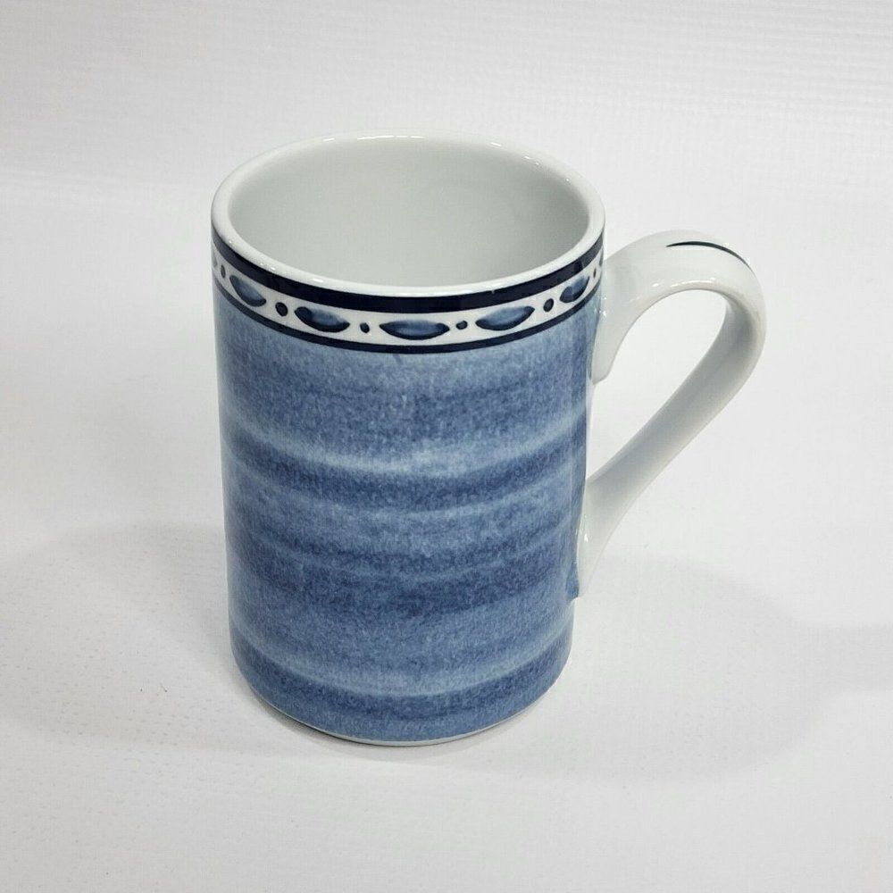 Dansk Bistro Belgian Blue  Portugal Coffee Tea Mug Dinnerware‎